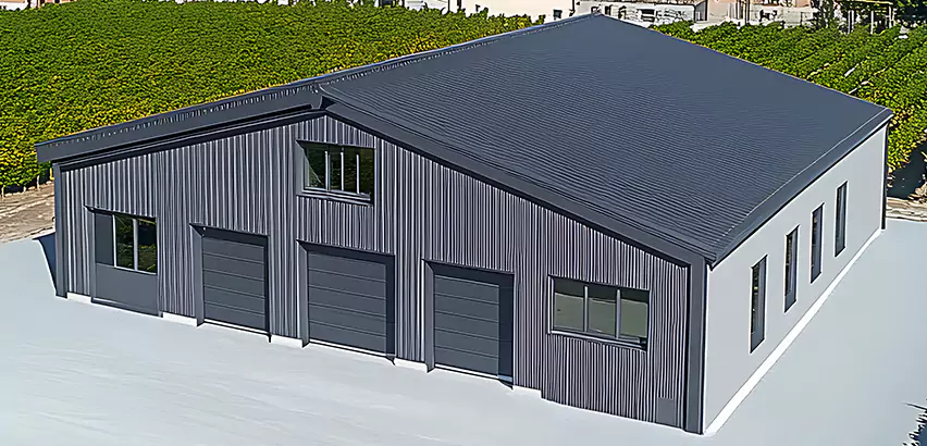 Corrugated Garage Roof Repair in Maywood
