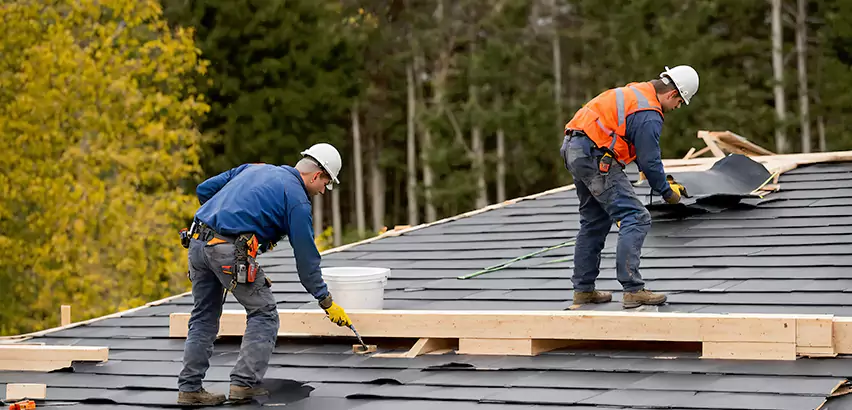 Garage Felt Roof Replacement in Maywood