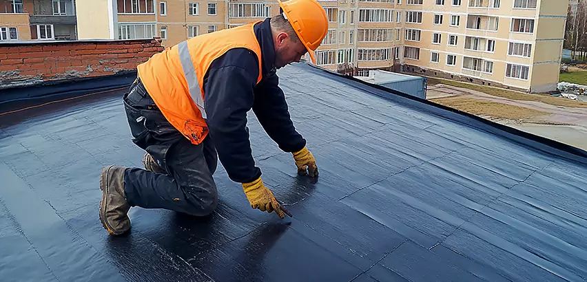 Residential TPO Roof Repair in Maywood